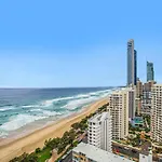 Sky High Beachside Balcony Panorama At Surfers