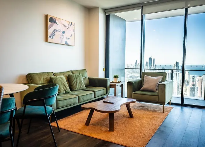 First Class 2 Bedroom Oceanview Luxurious Apartment Broadbeach Casino Gold Coast Next To Pacific Fair - Gc48