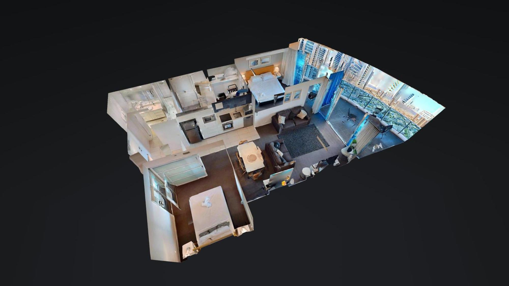 Apartment Hilton 2 Bed 2 Bath With Car Park 12704 *