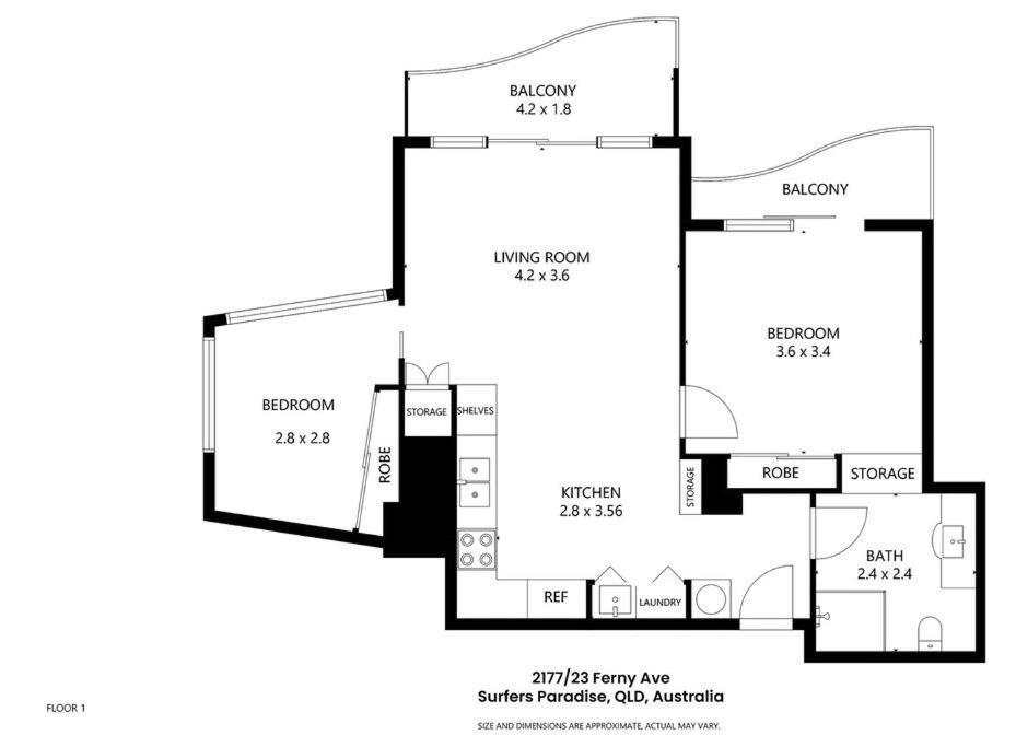 Chevron Renaissance 2 Bedroom Unit, Great Views Apartment