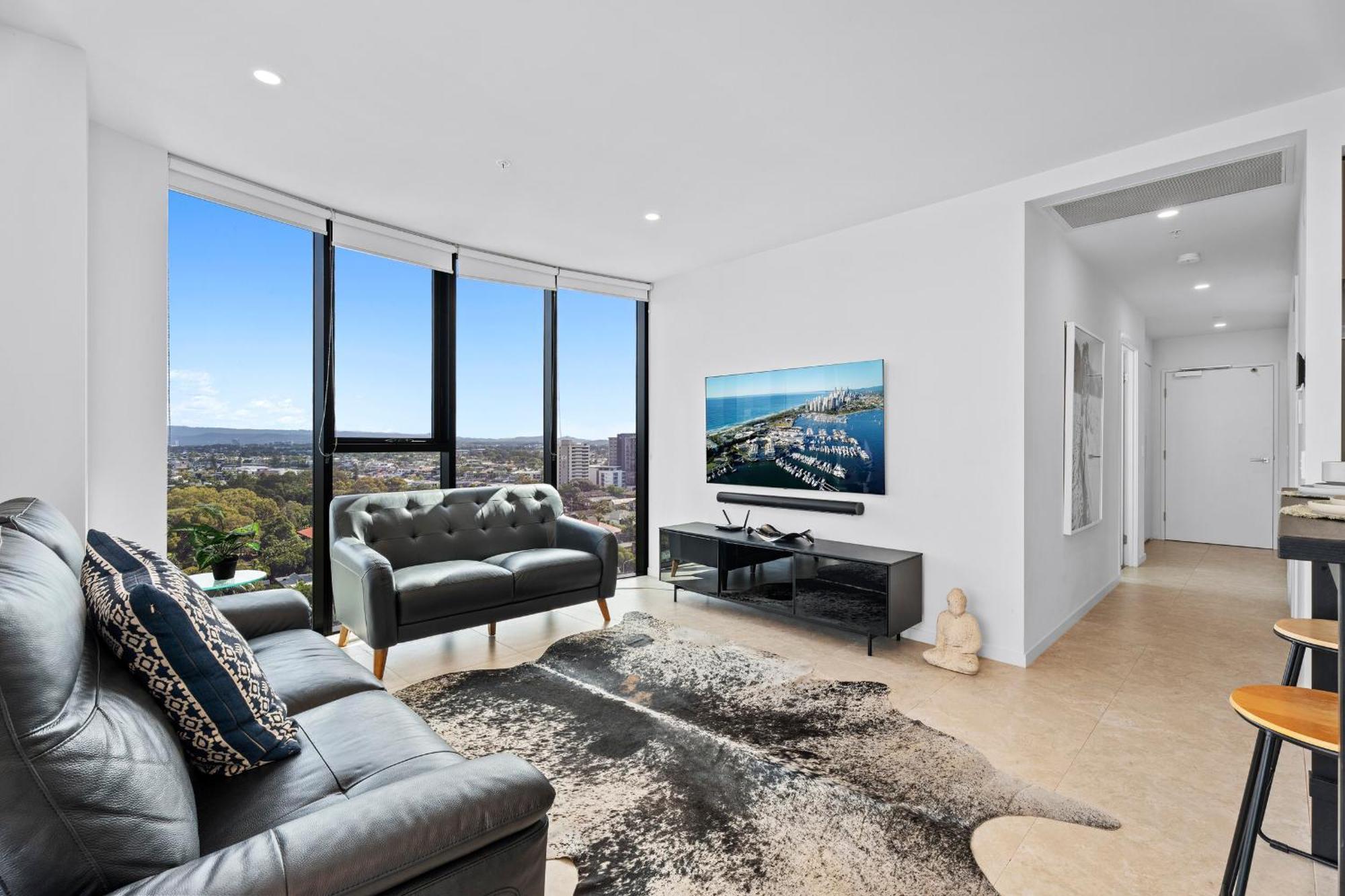 Modern 2 Bedroom Unit At The Gallery Residences In Broadbeach - Q Apartment Gold Coast
