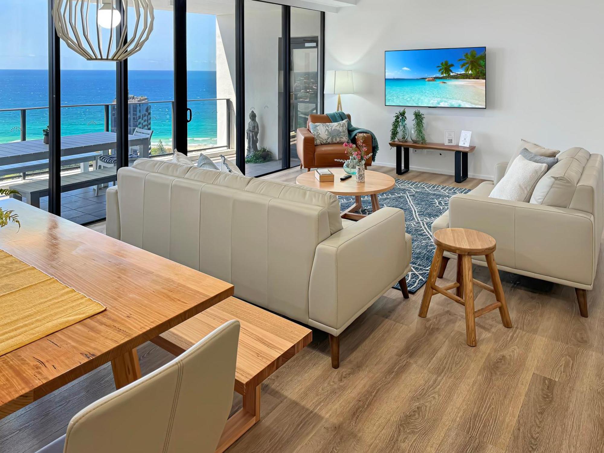 Ocean View Luxury 2 Level Penthouse 3br 30th Floor Apartment Gold Coast