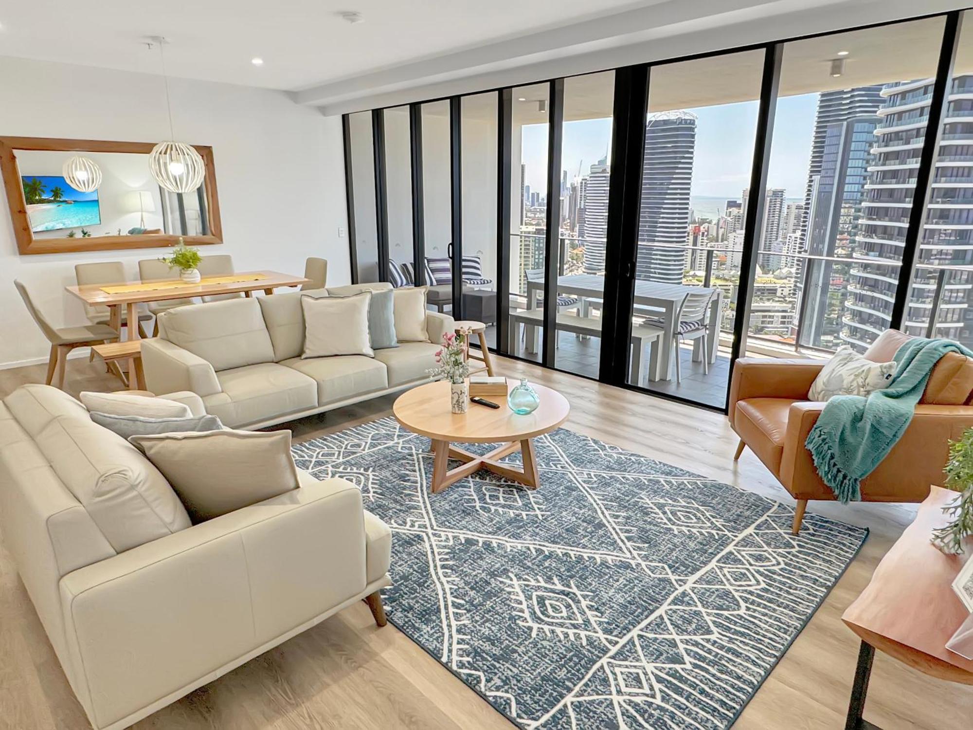 Apartment Ocean View Luxury 2 Level Penthouse 3br 30th Floor Gold Coast