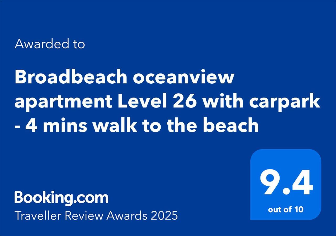 Apartment Broadbeach Oceanview Level 26 With Carpark - 4 Mins Walk To The Gold Coast