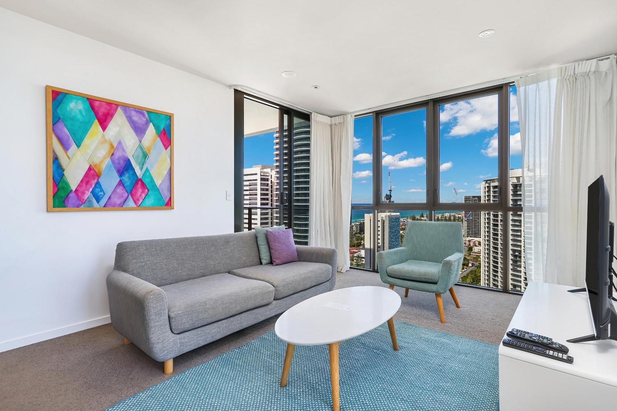 Apartment Broadbeach Oceanview Level 26 With Carpark - 4 Mins Walk To The *