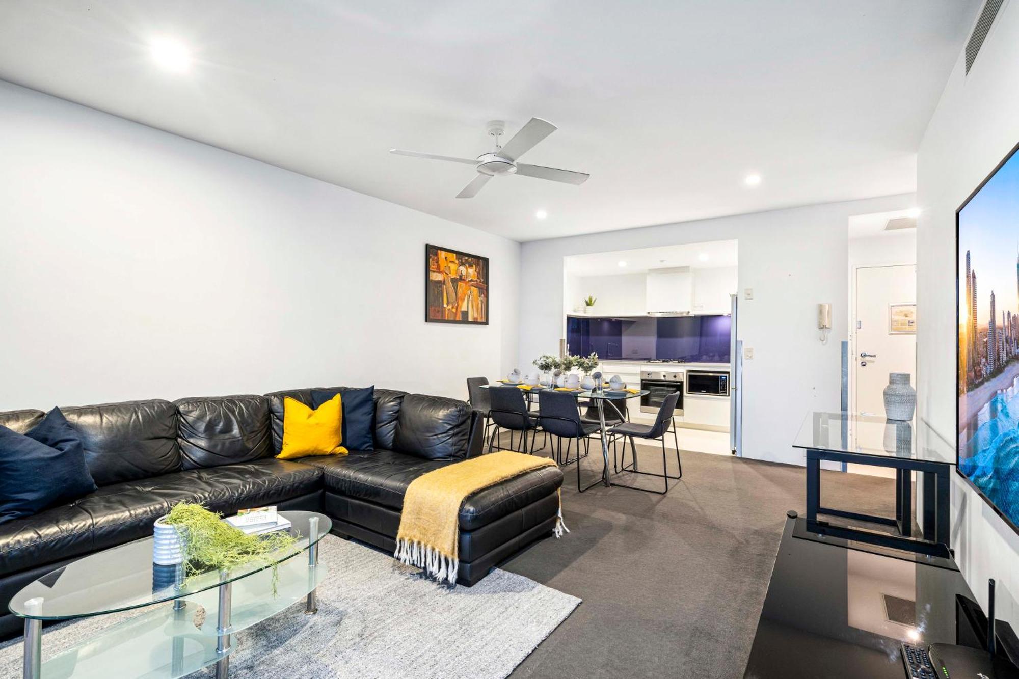Ocean Views! - One Bedroom With - From Level 9 - Circle On Cavill - Self Contained & Privately Managed - Wow *