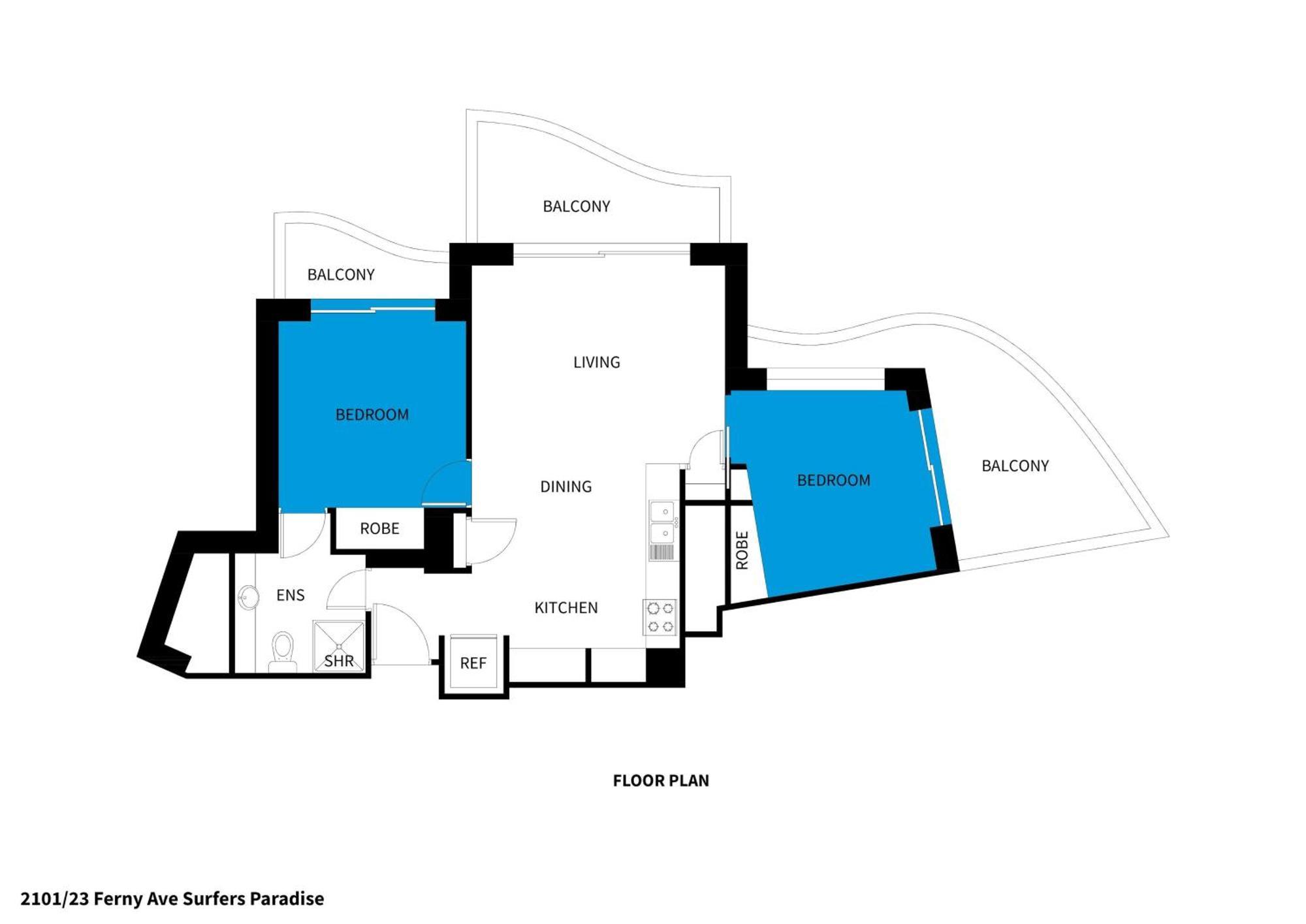 Apartment Bellagio@chevron, Luxe, 2 Bedroom In The Heart Of Surfers Paradise! Gold Coast