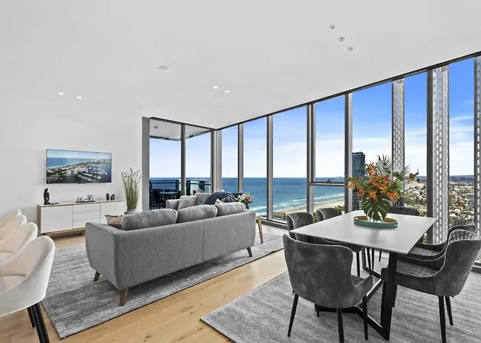 The Sub-Penthouse - Ocean View 34Floor 3Br In Broadbeach With Parking And Pool