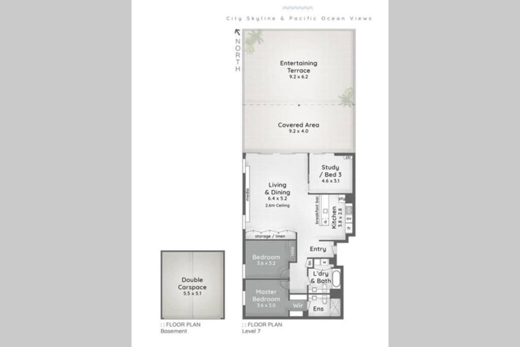 Luxe 3 Bedroom Rooftop Beachside Apartment