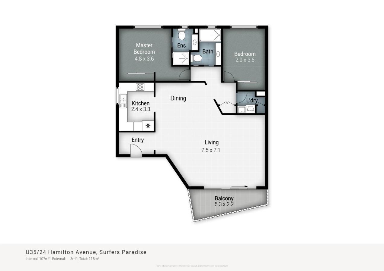 Coco Bella Retreat In Surfers - Sleeps 6-8 Apartment