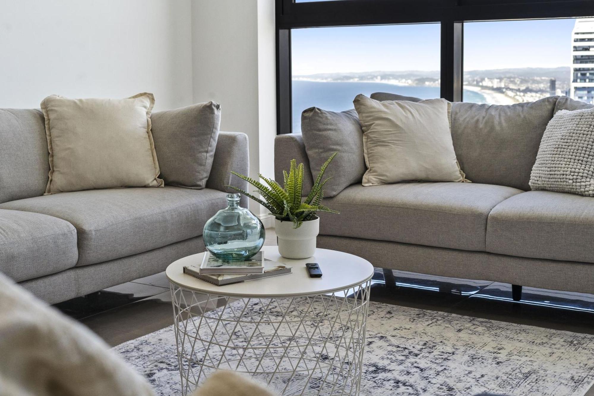 Luxury High Floor 3 Bedroom Unit With Ocean Views - Q Apartment Gold Coast