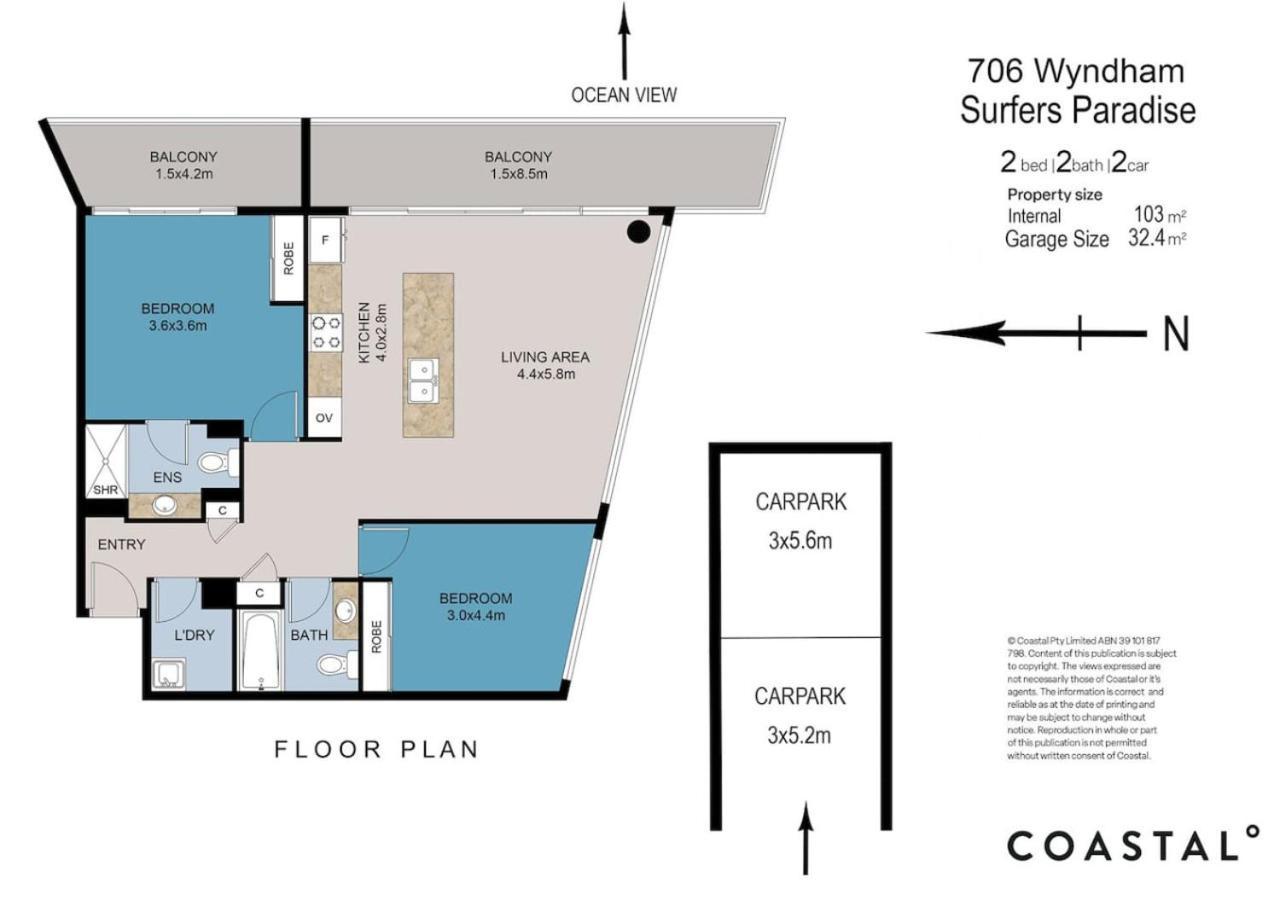 Apartment Surfers Paradise 2 Bed Great Views Pool Gold Coast