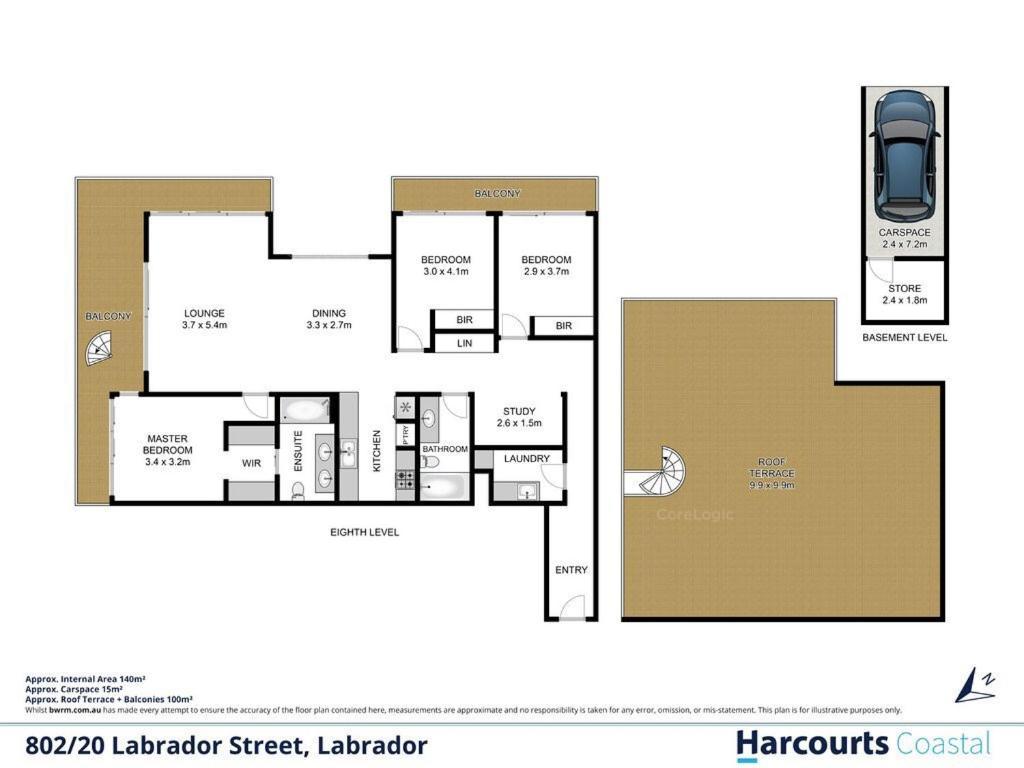 Stunning Penthouse With Rooftop Terrace Labrador *
